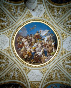 Olimpo, Teto da Sala Ilíada, Galeria Palatina, c.1819-20